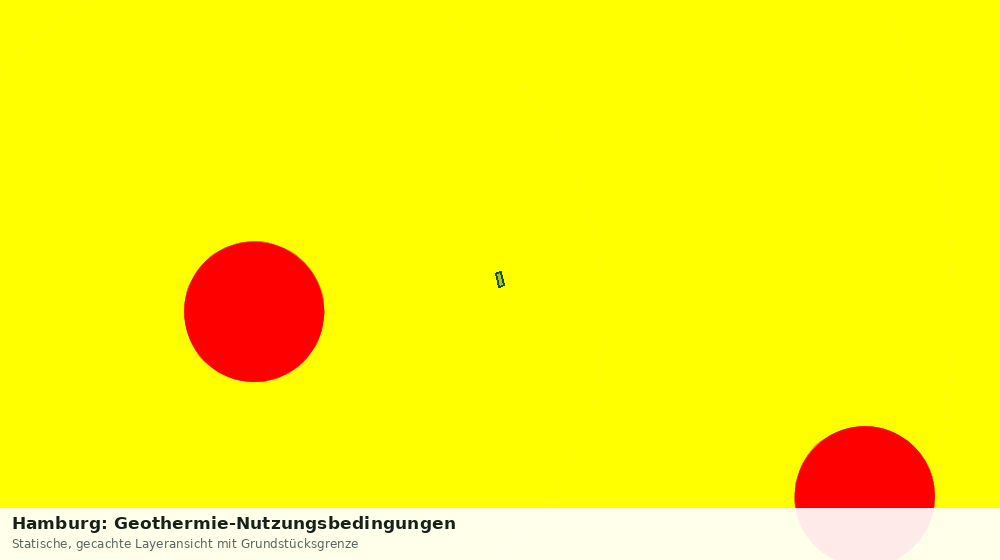Statische Kartenansicht: Hamburg: Geothermie-Nutzungsbedingungen