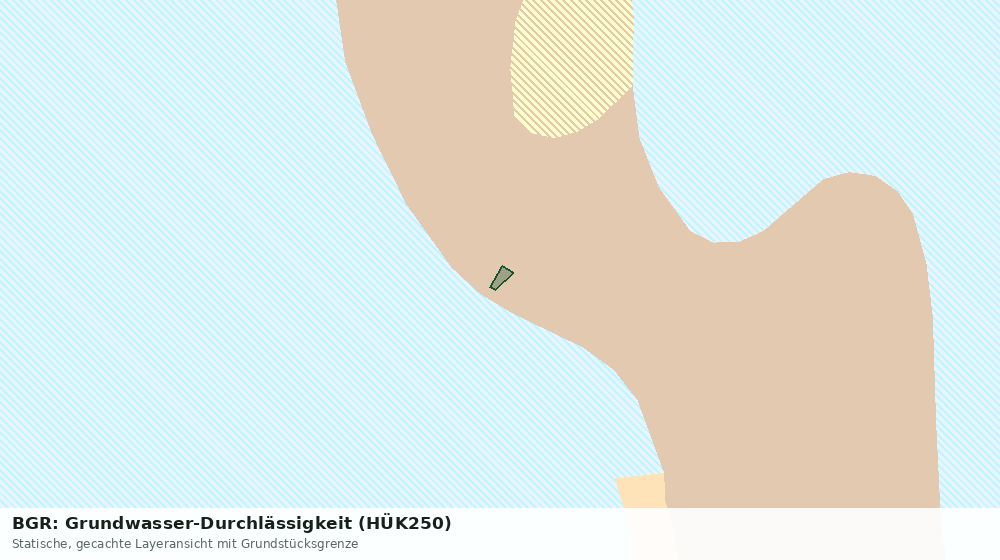 Statische Kartenansicht: BGR: Grundwasser-Durchlässigkeit (HÜK250)