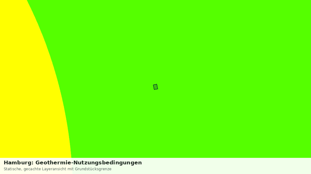 Statische Kartenansicht: Hamburg: Geothermie-Nutzungsbedingungen