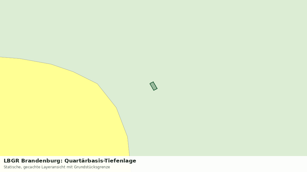 Statische Kartenansicht: LBGR Brandenburg: Quartärbasis-Tiefenlage