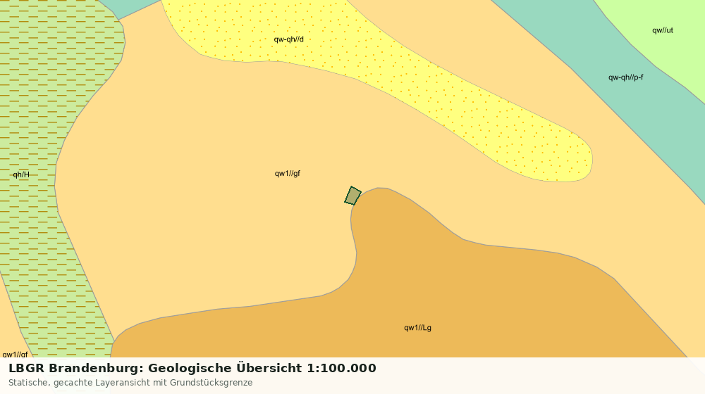 Statische Kartenansicht: LBGR Brandenburg: Geologische Übersicht 1:100.000