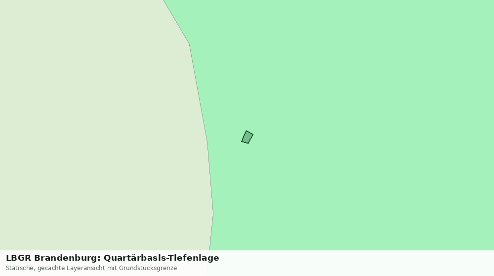 Statische Kartenansicht: LBGR Brandenburg: Quartärbasis-Tiefenlage