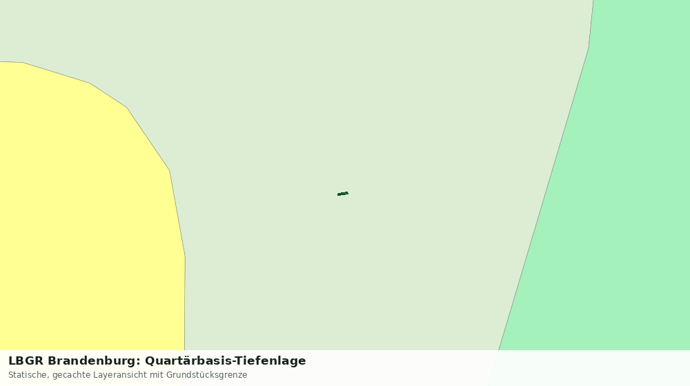 Statische Kartenansicht: LBGR Brandenburg: Quartärbasis-Tiefenlage