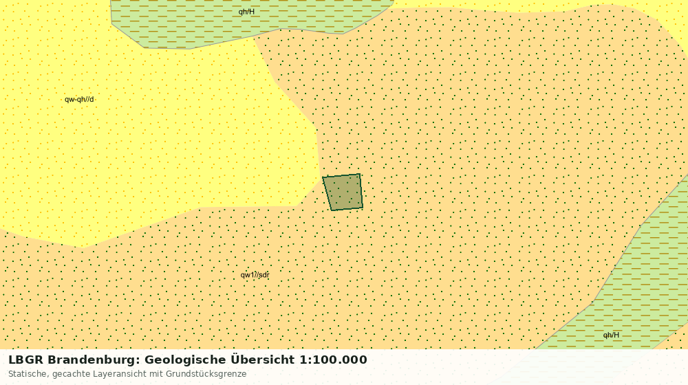Statische Kartenansicht: LBGR Brandenburg: Geologische Übersicht 1:100.000