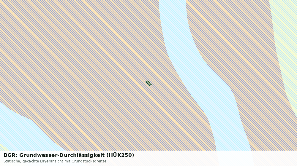 Statische Kartenansicht: BGR: Grundwasser-Durchlässigkeit (HÜK250)