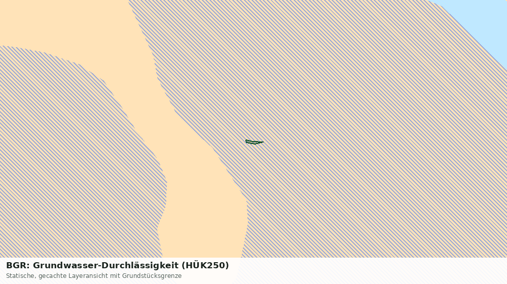 Statische Kartenansicht: BGR: Grundwasser-Durchlässigkeit (HÜK250)
