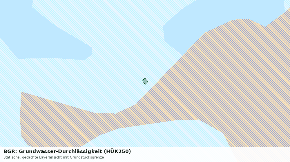 Statische Kartenansicht: BGR: Grundwasser-Durchlässigkeit (HÜK250)