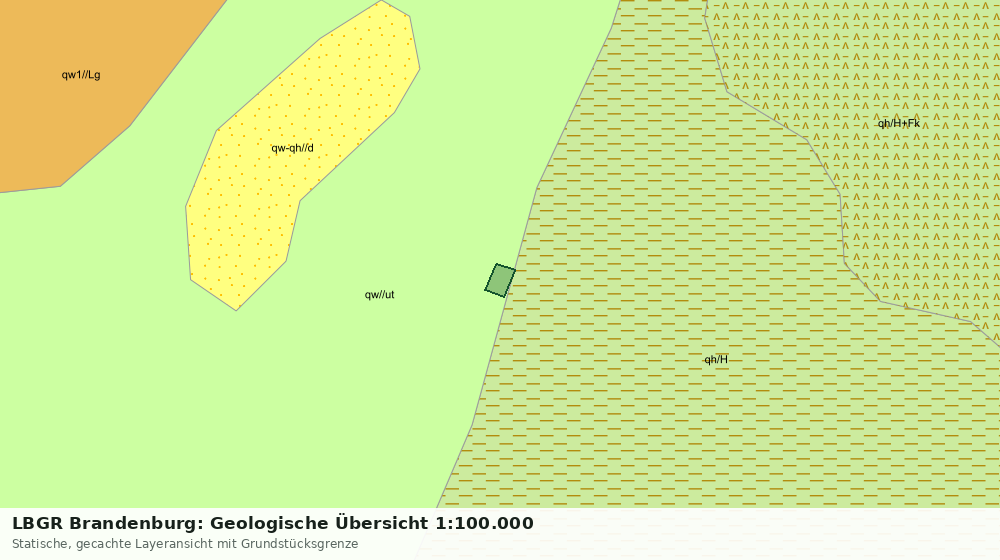 Statische Kartenansicht: LBGR Brandenburg: Geologische Übersicht 1:100.000
