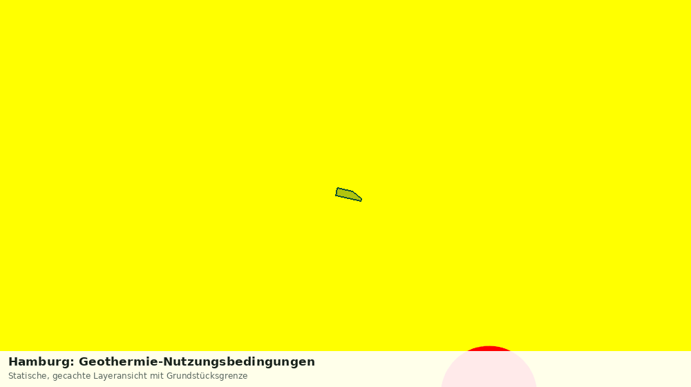 Statische Kartenansicht: Hamburg: Geothermie-Nutzungsbedingungen
