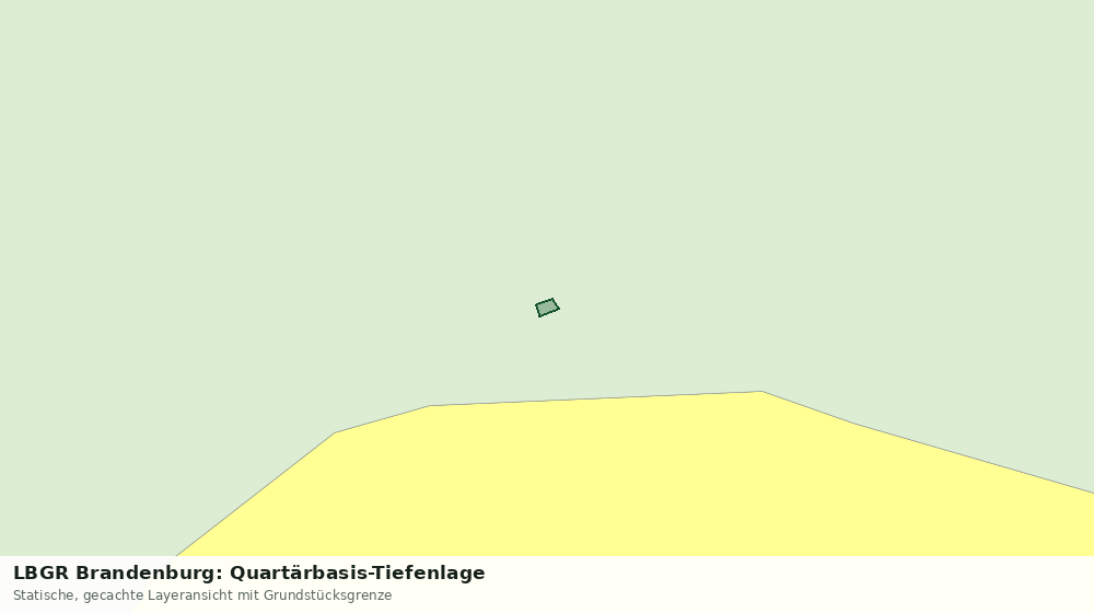 Statische Kartenansicht: LBGR Brandenburg: Quartärbasis-Tiefenlage