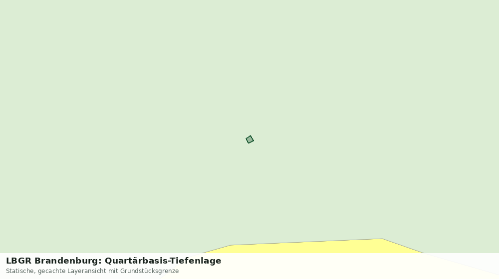 Statische Kartenansicht: LBGR Brandenburg: Quartärbasis-Tiefenlage