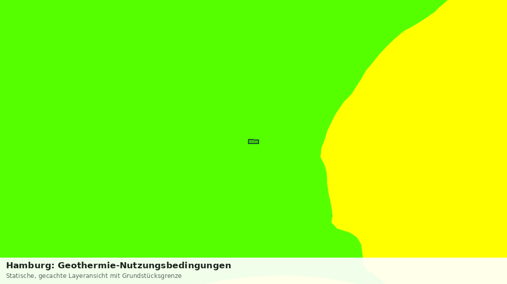 Statische Kartenansicht: Hamburg: Geothermie-Nutzungsbedingungen