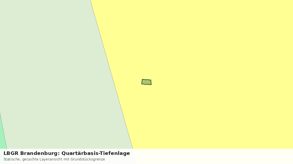 Statische Kartenansicht: LBGR Brandenburg: Quartärbasis-Tiefenlage