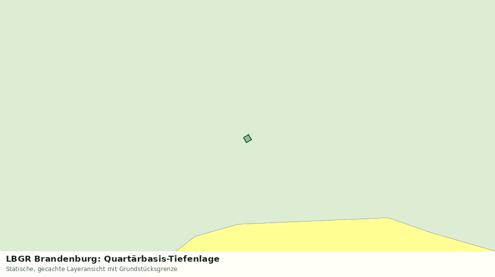 Statische Kartenansicht: LBGR Brandenburg: Quartärbasis-Tiefenlage
