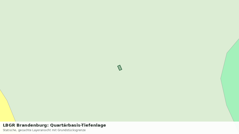 Statische Kartenansicht: LBGR Brandenburg: Quartärbasis-Tiefenlage