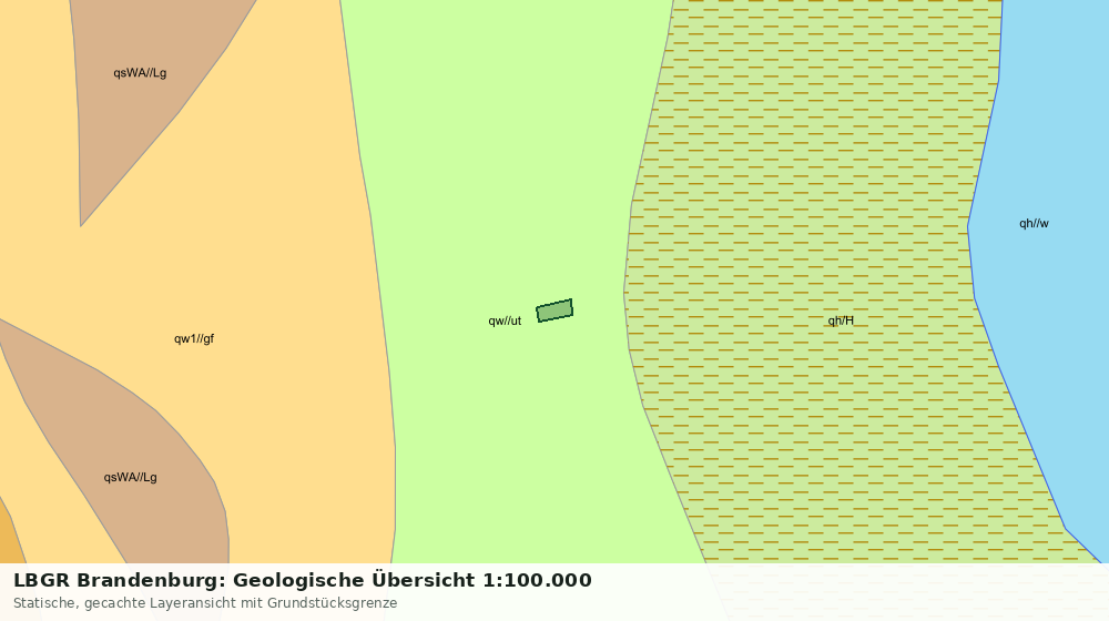 Statische Kartenansicht: LBGR Brandenburg: Geologische Übersicht 1:100.000
