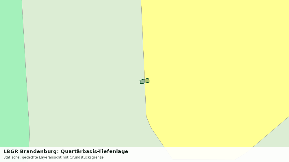 Statische Kartenansicht: LBGR Brandenburg: Quartärbasis-Tiefenlage