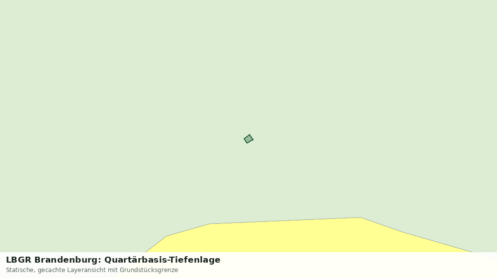 Statische Kartenansicht: LBGR Brandenburg: Quartärbasis-Tiefenlage