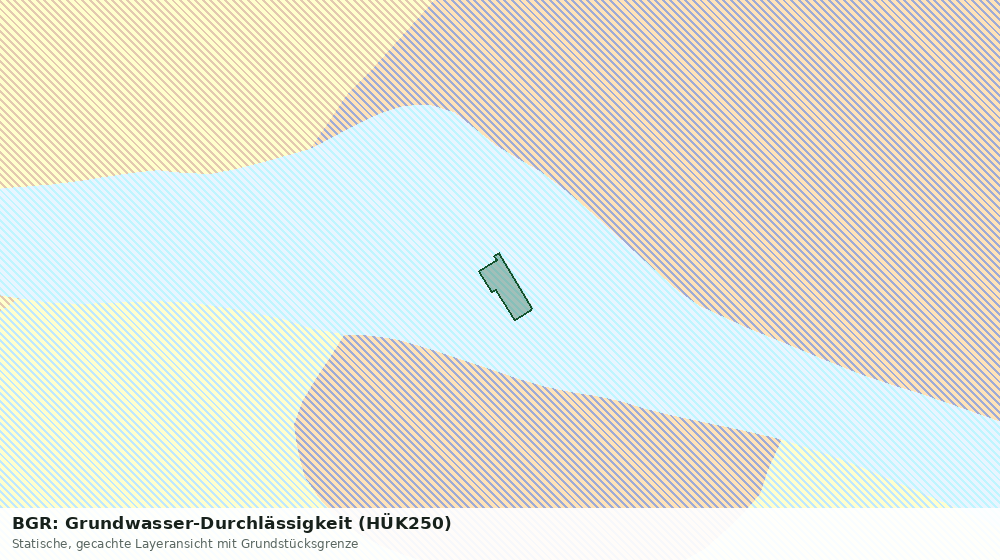 Statische Kartenansicht: BGR: Grundwasser-Durchlässigkeit (HÜK250)