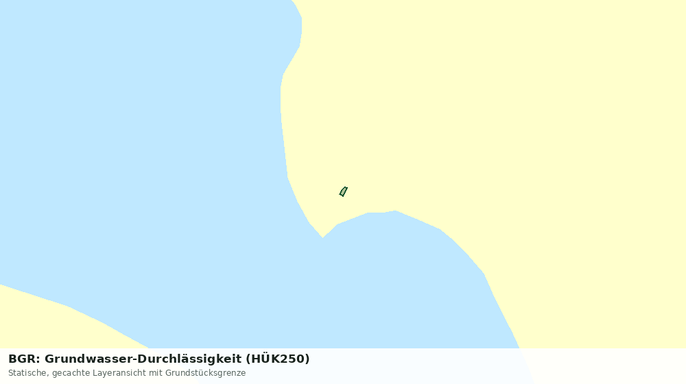 Statische Kartenansicht: BGR: Grundwasser-Durchlässigkeit (HÜK250)