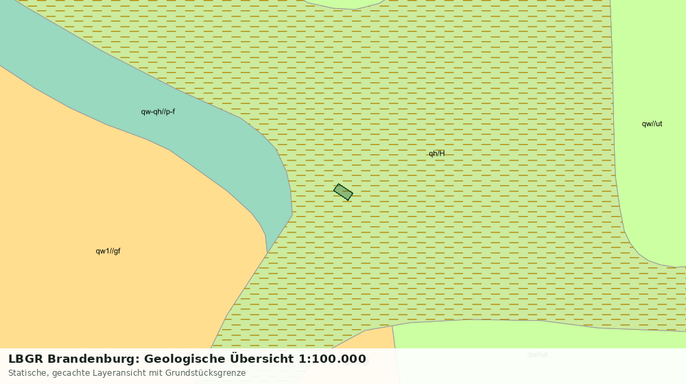 Statische Kartenansicht: LBGR Brandenburg: Geologische Übersicht 1:100.000