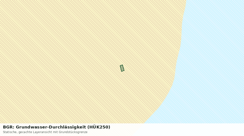 Statische Kartenansicht: BGR: Grundwasser-Durchlässigkeit (HÜK250)