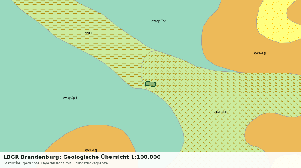 Statische Kartenansicht: LBGR Brandenburg: Geologische Übersicht 1:100.000