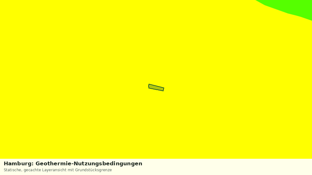 Statische Kartenansicht: Hamburg: Geothermie-Nutzungsbedingungen