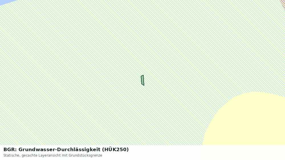 Statische Kartenansicht: BGR: Grundwasser-Durchlässigkeit (HÜK250)