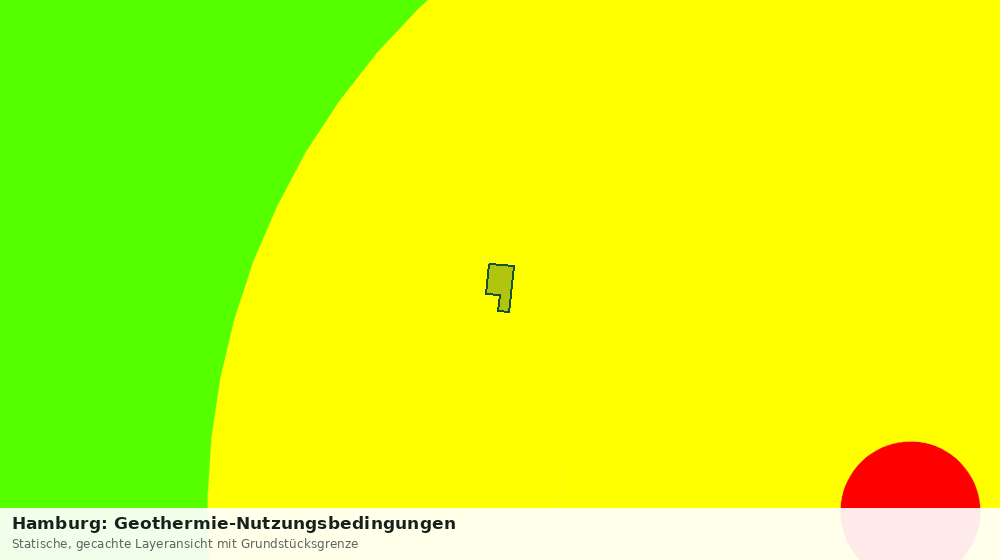 Statische Kartenansicht: Hamburg: Geothermie-Nutzungsbedingungen