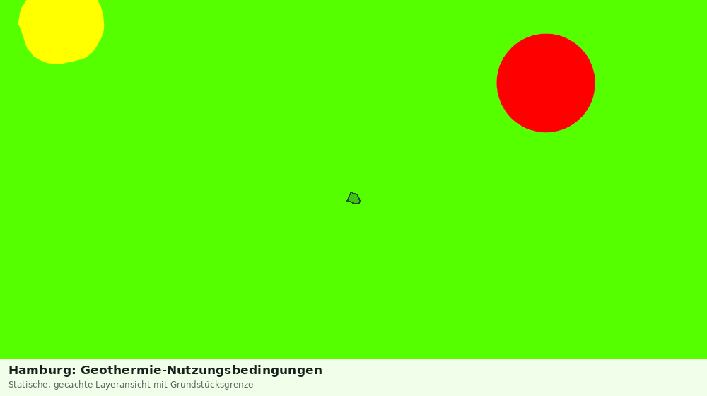 Statische Kartenansicht: Hamburg: Geothermie-Nutzungsbedingungen