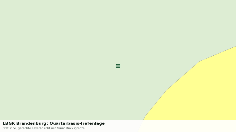 Statische Kartenansicht: LBGR Brandenburg: Quartärbasis-Tiefenlage