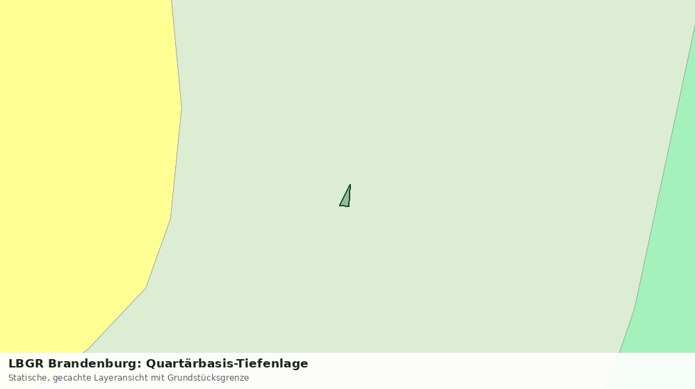 Statische Kartenansicht: LBGR Brandenburg: Quartärbasis-Tiefenlage