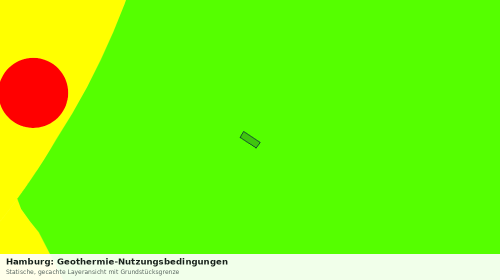 Statische Kartenansicht: Hamburg: Geothermie-Nutzungsbedingungen