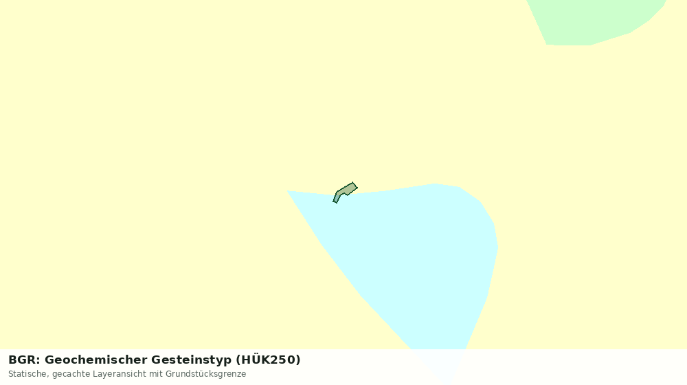 Statische Kartenansicht: BGR: Geochemischer Gesteinstyp (HÜK250)