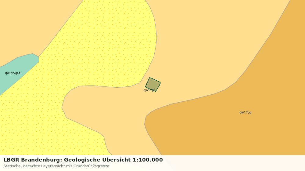 Statische Kartenansicht: LBGR Brandenburg: Geologische Übersicht 1:100.000