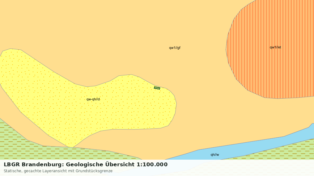 Statische Kartenansicht: LBGR Brandenburg: Geologische Übersicht 1:100.000