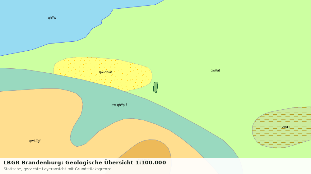 Statische Kartenansicht: LBGR Brandenburg: Geologische Übersicht 1:100.000