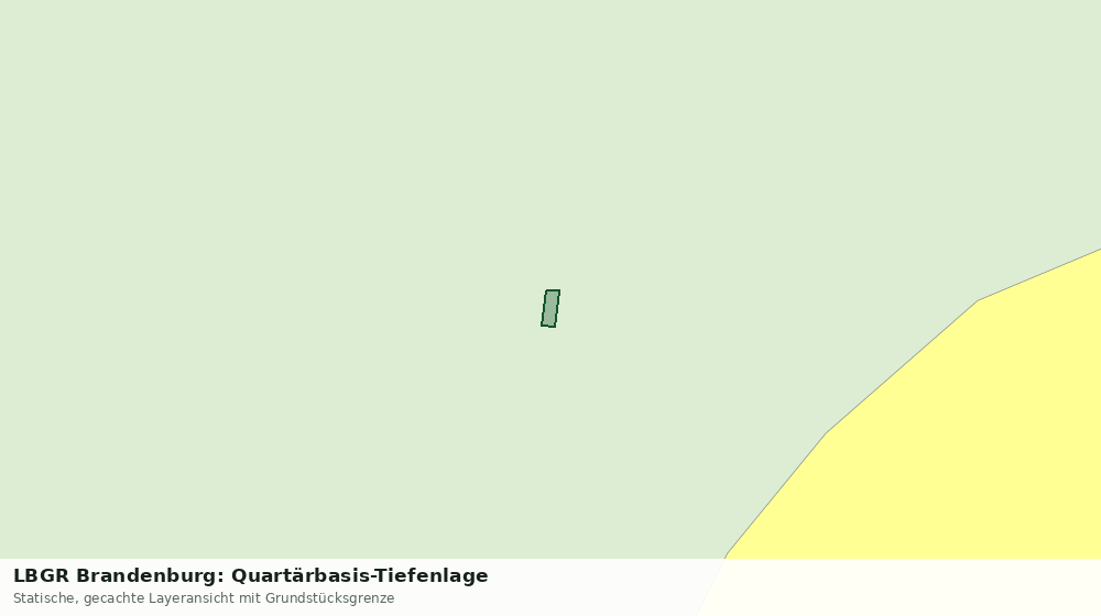 Statische Kartenansicht: LBGR Brandenburg: Quartärbasis-Tiefenlage