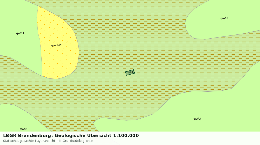 Statische Kartenansicht: LBGR Brandenburg: Geologische Übersicht 1:100.000