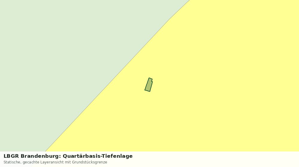 Statische Kartenansicht: LBGR Brandenburg: Quartärbasis-Tiefenlage