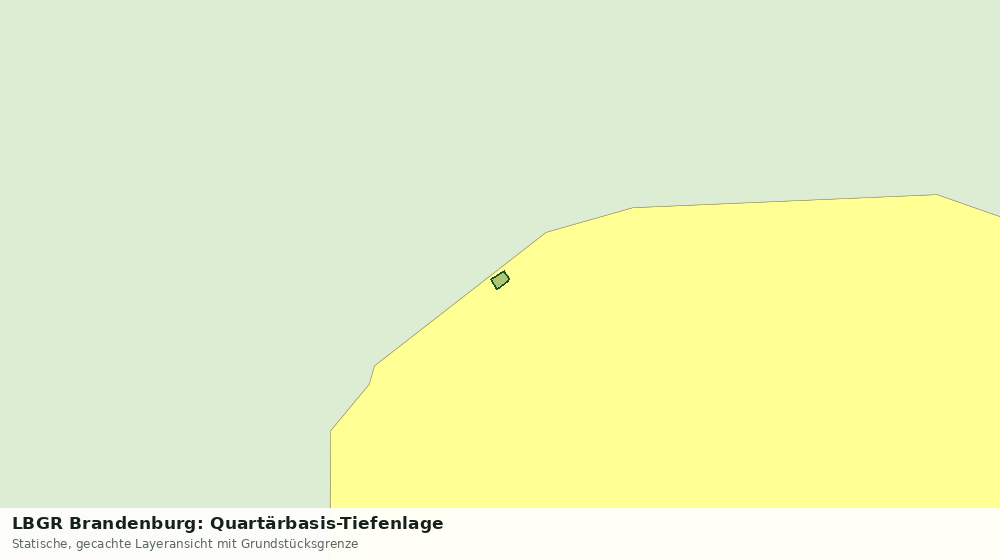 Statische Kartenansicht: LBGR Brandenburg: Quartärbasis-Tiefenlage