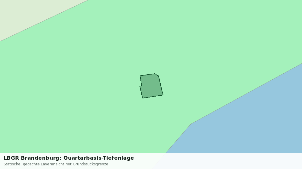 Statische Kartenansicht: LBGR Brandenburg: Quartärbasis-Tiefenlage