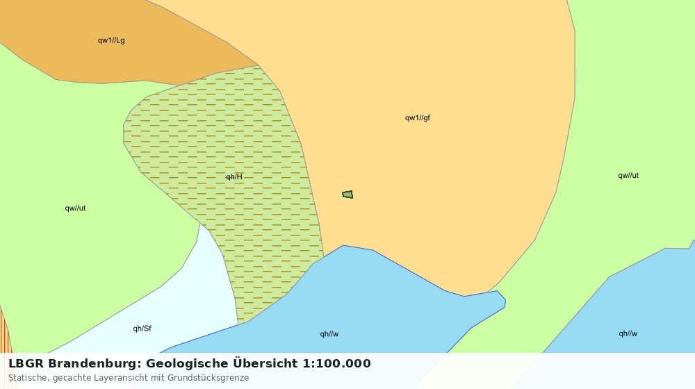 Statische Kartenansicht: LBGR Brandenburg: Geologische Übersicht 1:100.000
