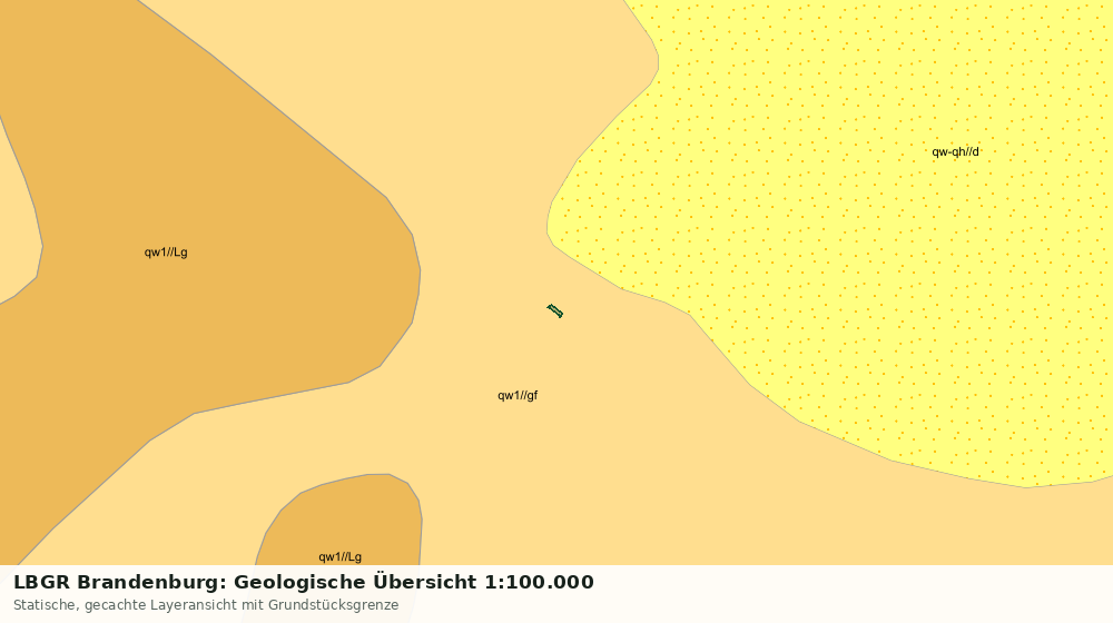 Statische Kartenansicht: LBGR Brandenburg: Geologische Übersicht 1:100.000