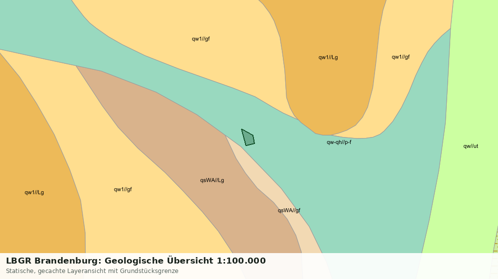 Statische Kartenansicht: LBGR Brandenburg: Geologische Übersicht 1:100.000