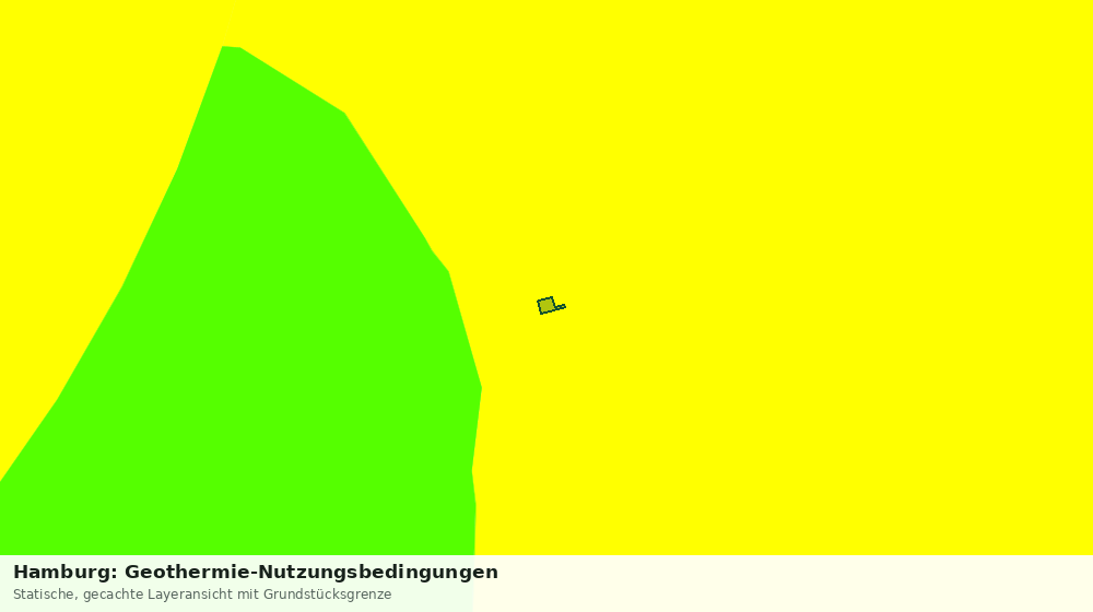 Statische Kartenansicht: Hamburg: Geothermie-Nutzungsbedingungen