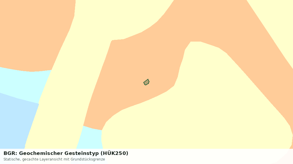 Statische Kartenansicht: BGR: Geochemischer Gesteinstyp (HÜK250)