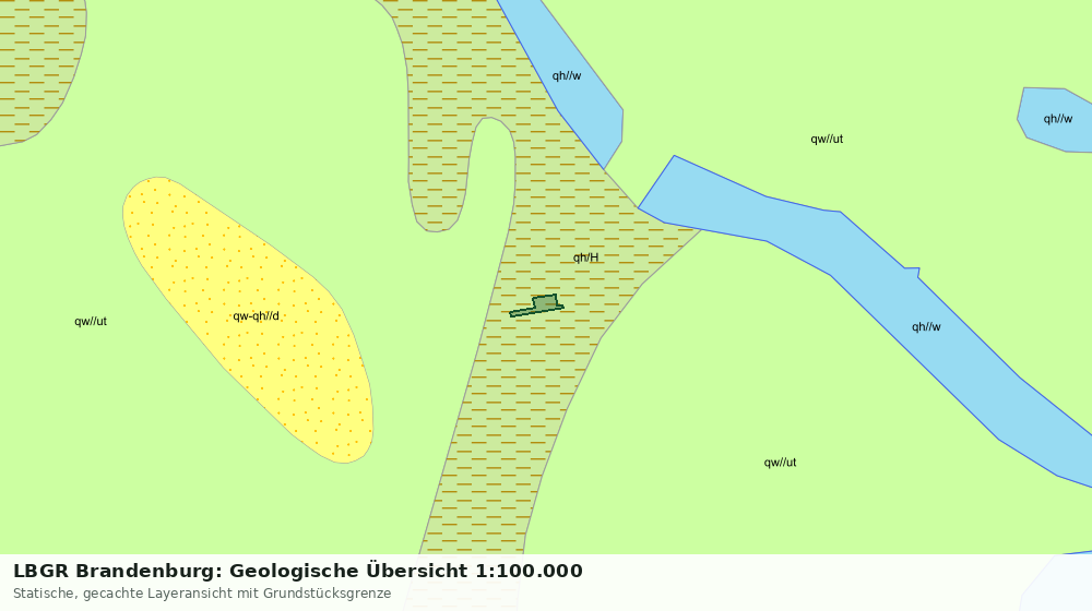 Statische Kartenansicht: LBGR Brandenburg: Geologische Übersicht 1:100.000