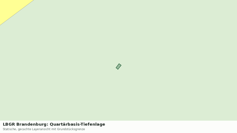 Statische Kartenansicht: LBGR Brandenburg: Quartärbasis-Tiefenlage